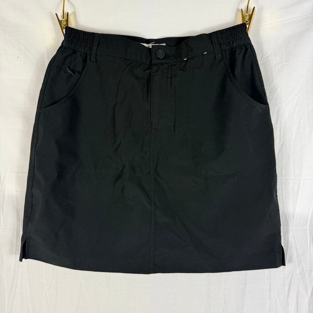 Tilley Ladies’ Trek Skort Black Size Small UPF 50+ Stretch Ripstop Outdoor Skirt